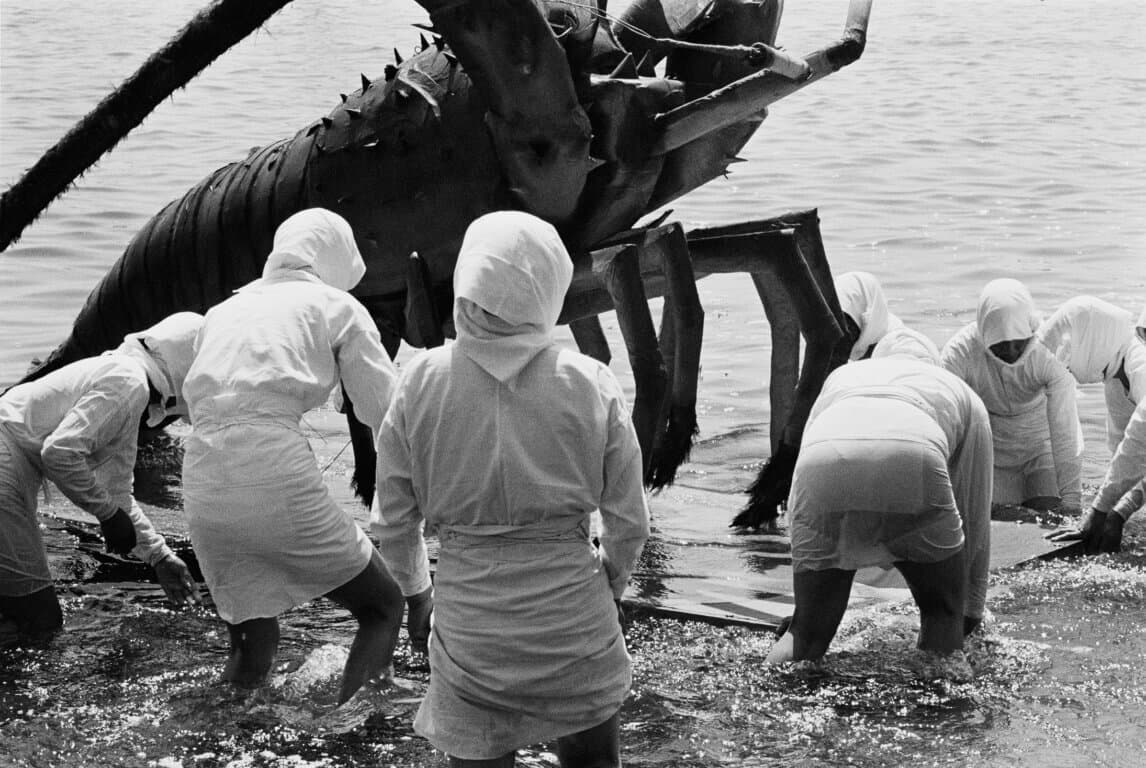 Ise-ebi matsuri  Feest ter ere van de kreeft , Lobster Festival   Hamajima,  June 1972  Courtesy of Uraguchi Estate