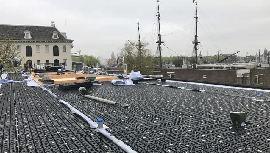 Permavoid smart roof company pitch installation for circular water management.