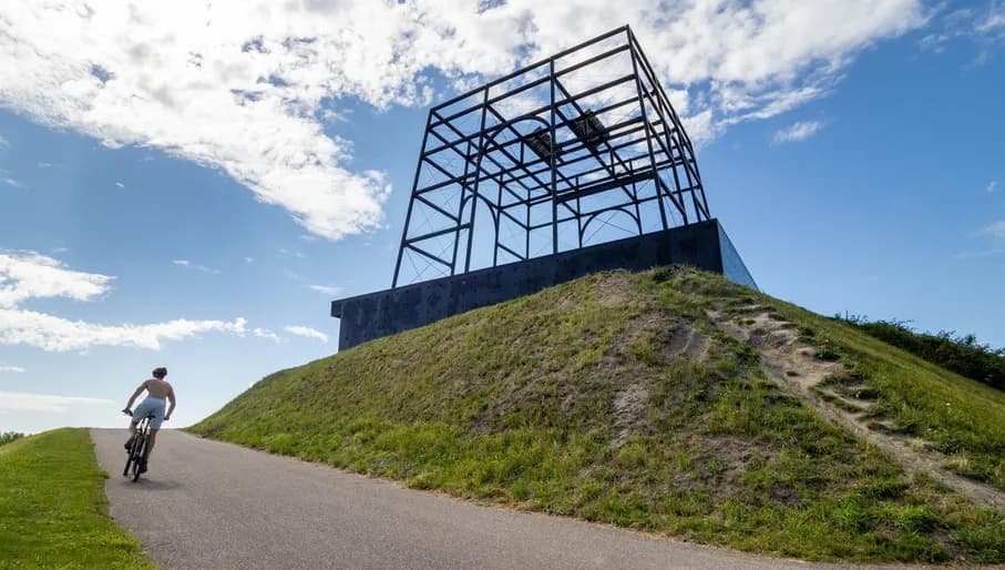 Mountainbiketrail, MTB route bij de Big Spotters Hill.