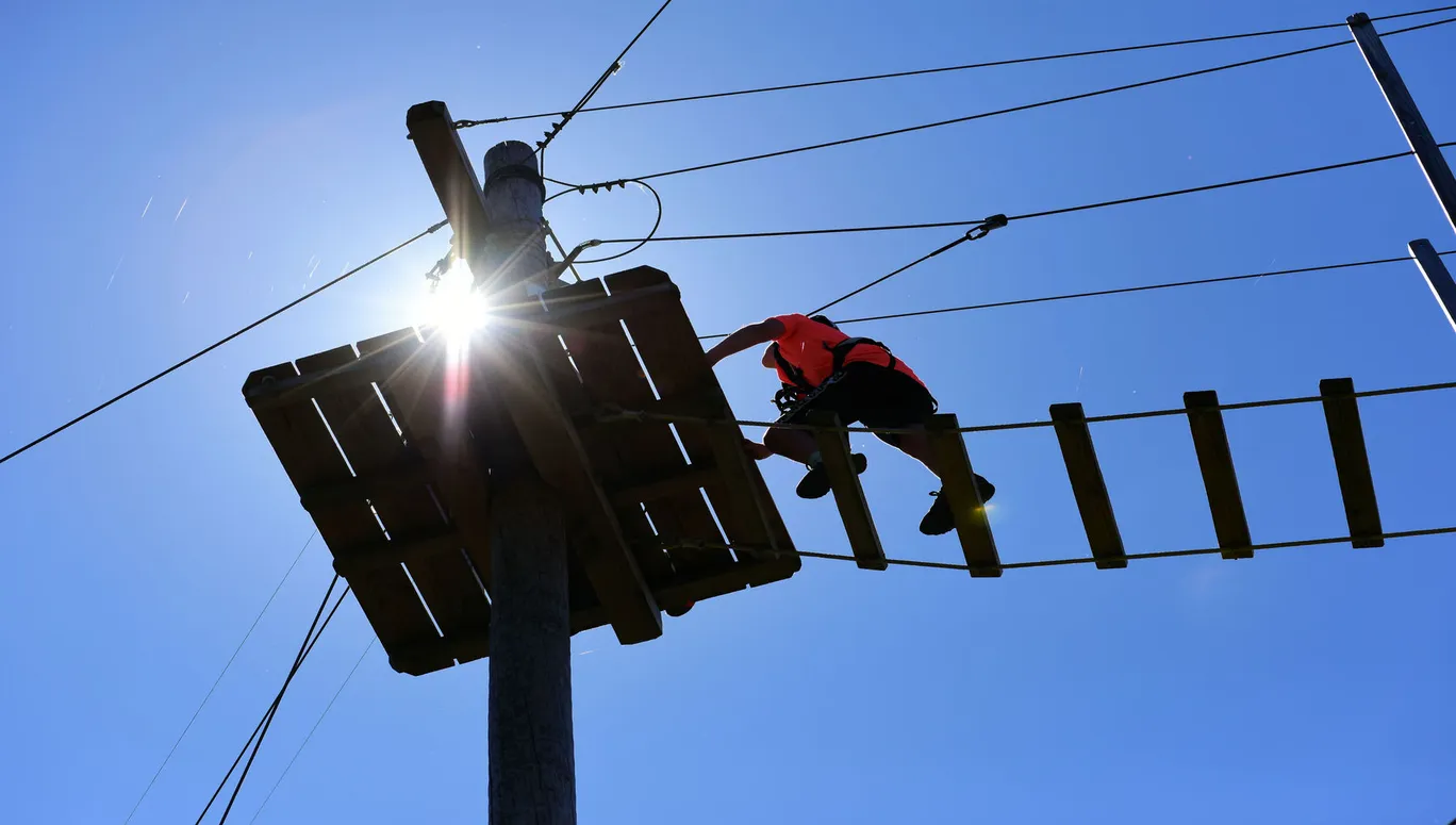 A person at the Klimpark