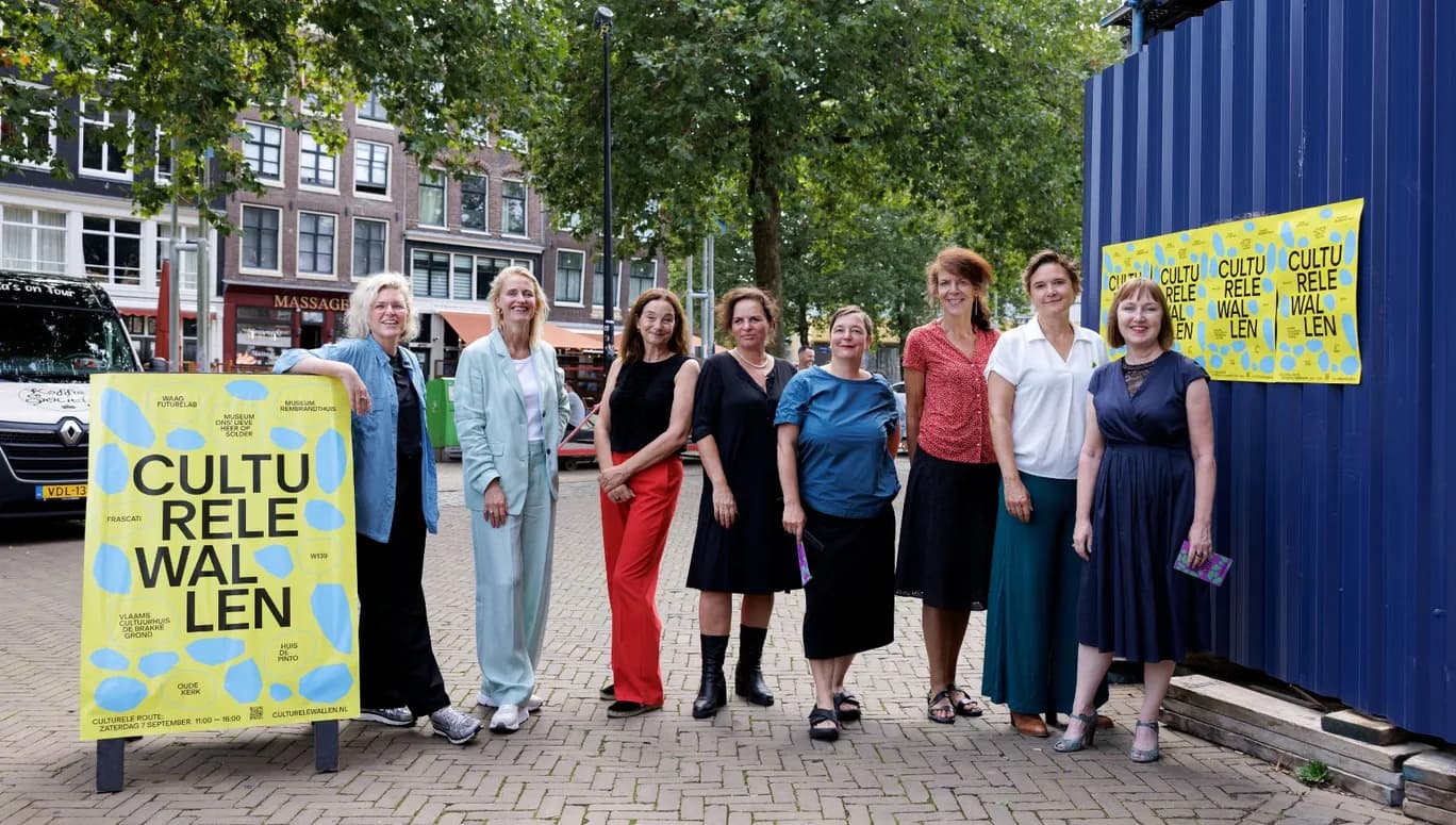 Foto van de initiatiefnemers. Verkregen via de Persmap van de Culturele Wallen.