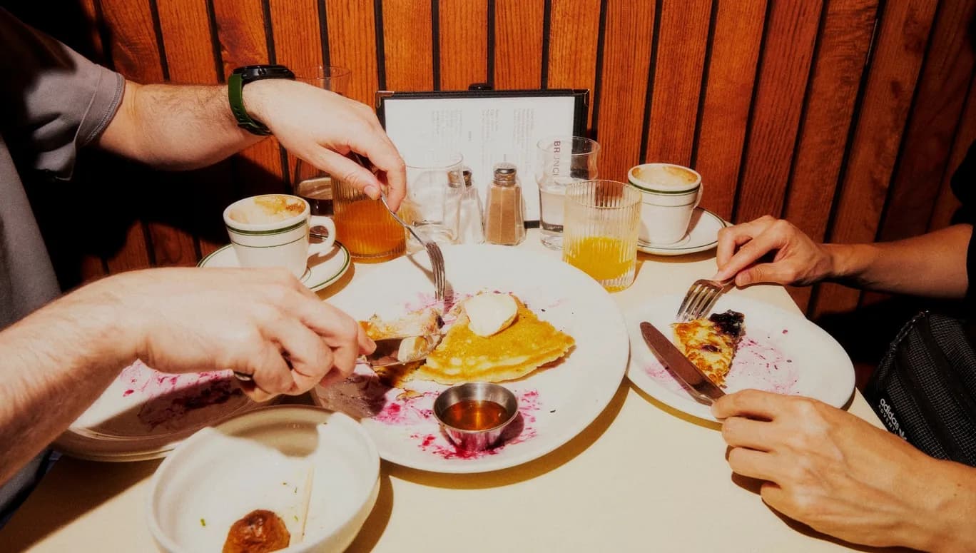 Stacks Diner people enjoying food together