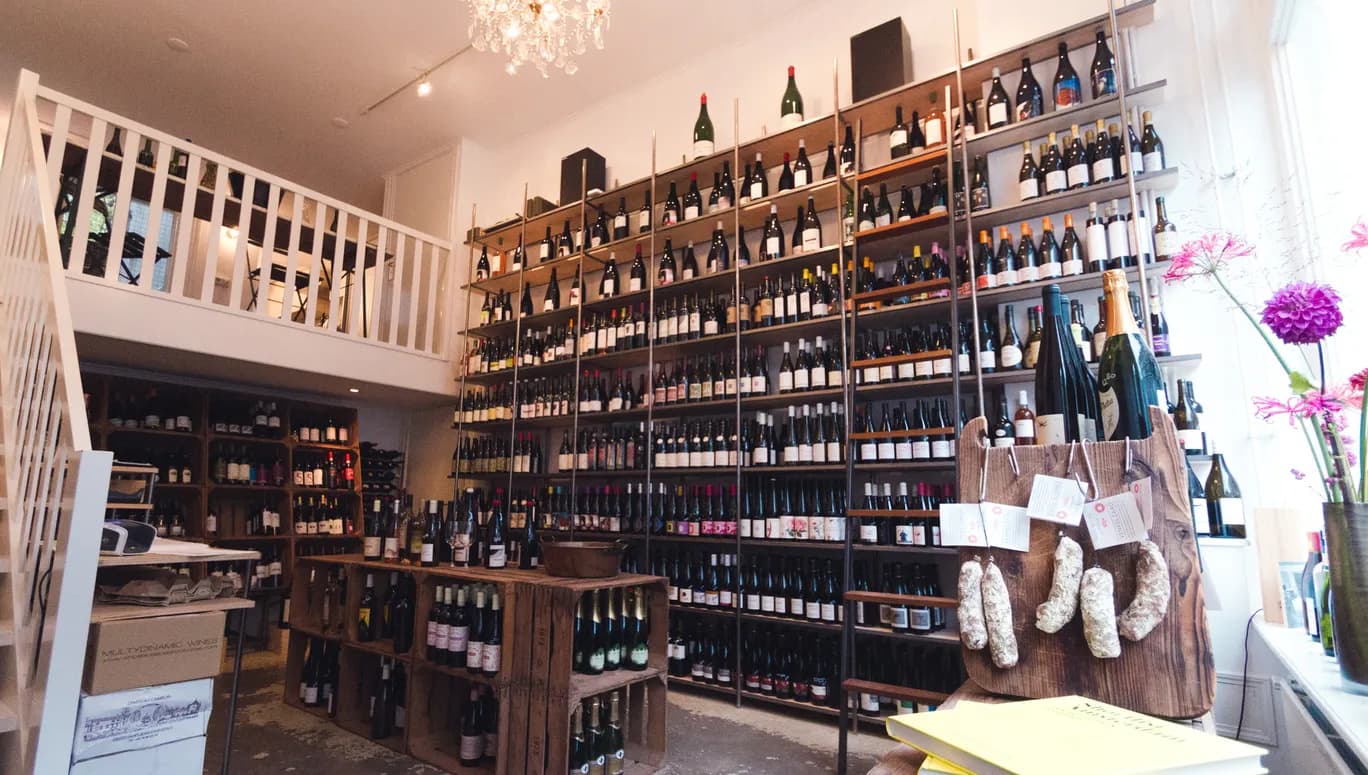 Wine wall inside Vleck