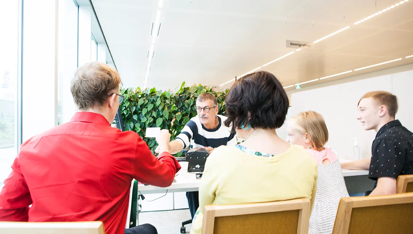 feestelijk ontvangst Muller familie