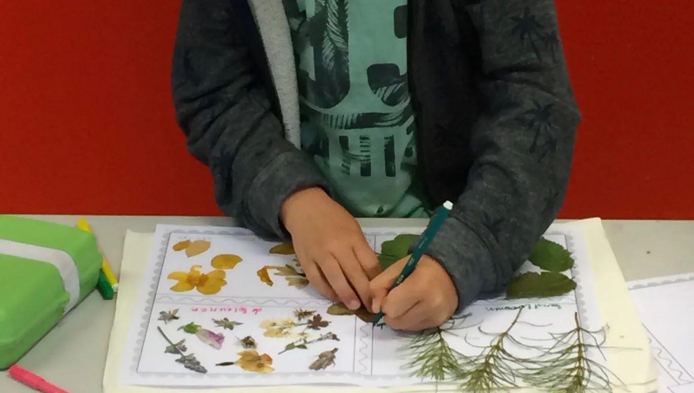 Tuin van Jan kid drawing during workshop