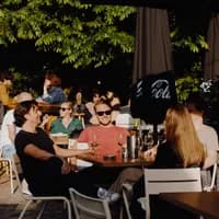 Vondeltuin people on the terrace
