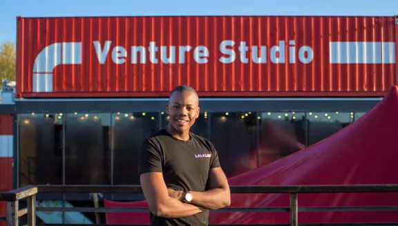 Lalaland co-founder Michael Musandu outdoors at Venture Studio.