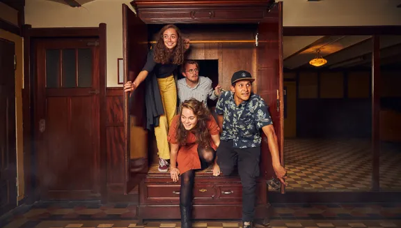 Sherlocked escape room people posing