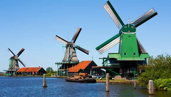 Mills at Zaanse Schans, Zaanstad.