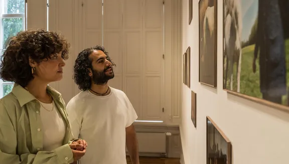 A couple  in Huis Marseille.