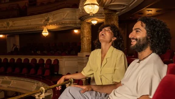 A couple in Internationaal Theater Amsterdam (ITA).