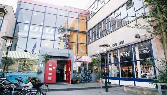 Outside Lola Luid art space community centre