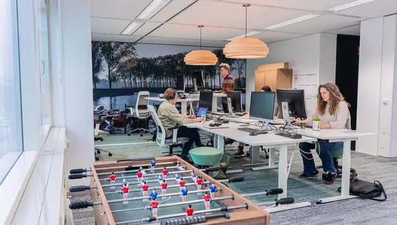 People working in the office