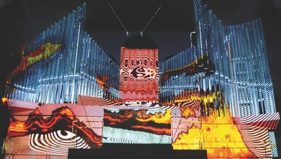 Orgelpark colourful music installation