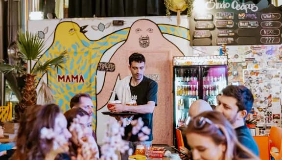 Oedipus Taproom people having a drink