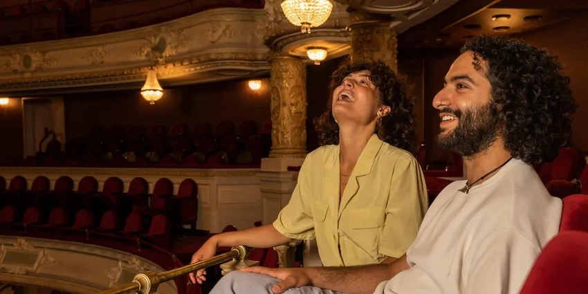 A couple in Internationaal Theater Amsterdam (ITA).