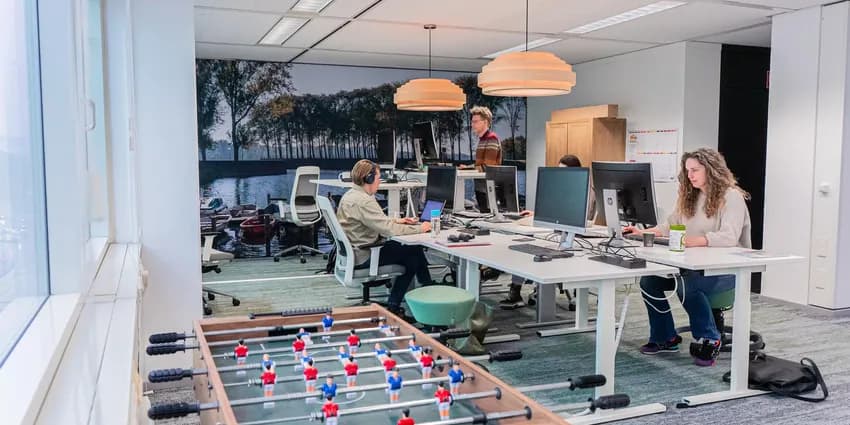 People working in the office