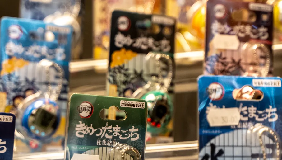 Molly's Arena arcade with toys on display