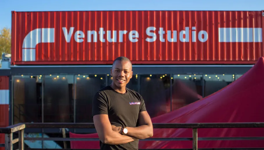 Lalaland co-founder Michael Musandu outdoors at Venture Studio.