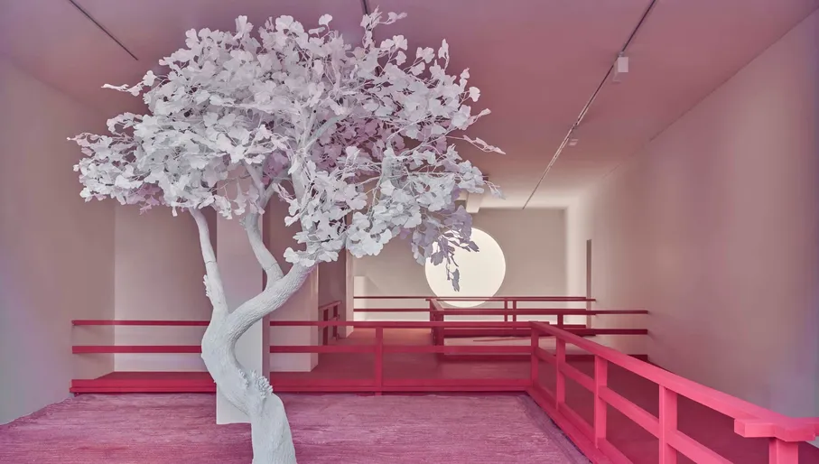 Galerie Ron Mandos, Lunar Garden installation by Daniel Arsham