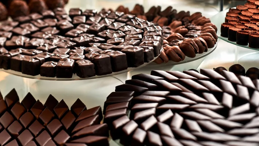 Puccini chocolaterie Apple, Cocos, Marz. Amaretto Hor