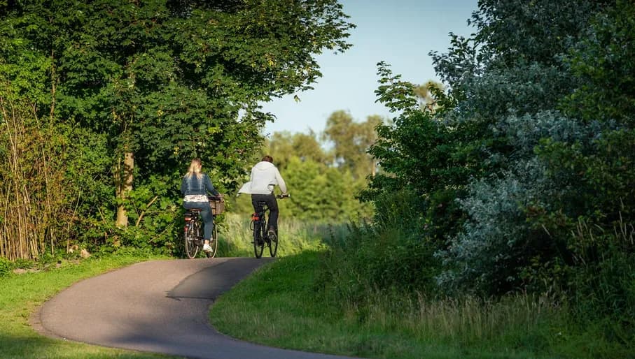 People cycling through 't Twiste.