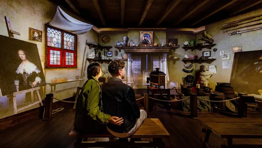 Rembrandt's Amsterdam Experience people posing