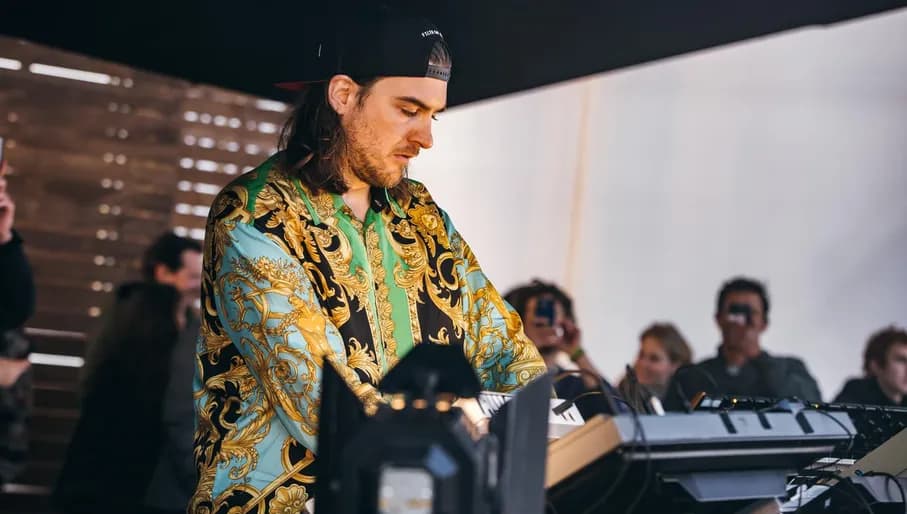 Person DJing, performance