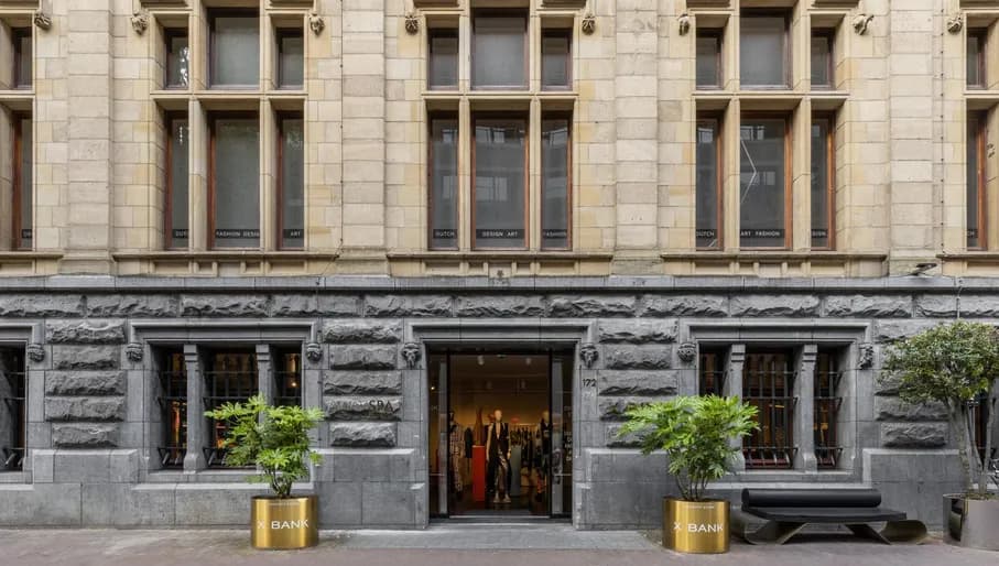 Exterior of X Bank design showroom