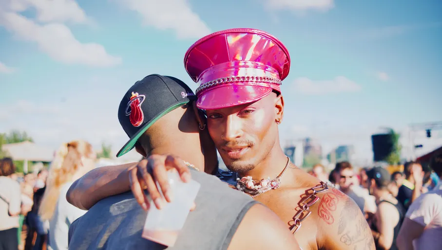 A couple embracing each other at Tropikali Festival 2024.