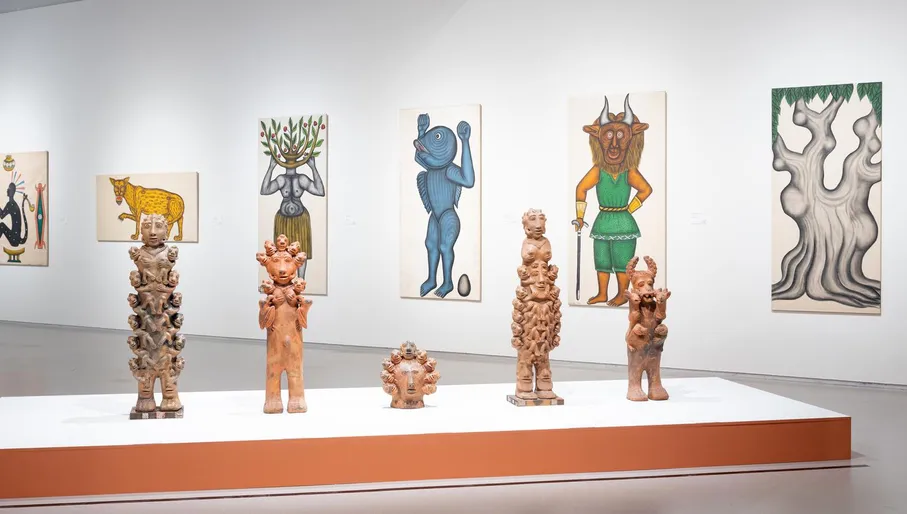 Installation view of Kosmogonie: Zinsou – een Afrikaanse kunstcollectie Cosmogony: Zinsou -- an African art colleciton contemporary art exhibition in October 2022