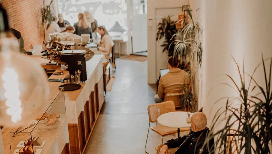 Lova people sitting inside