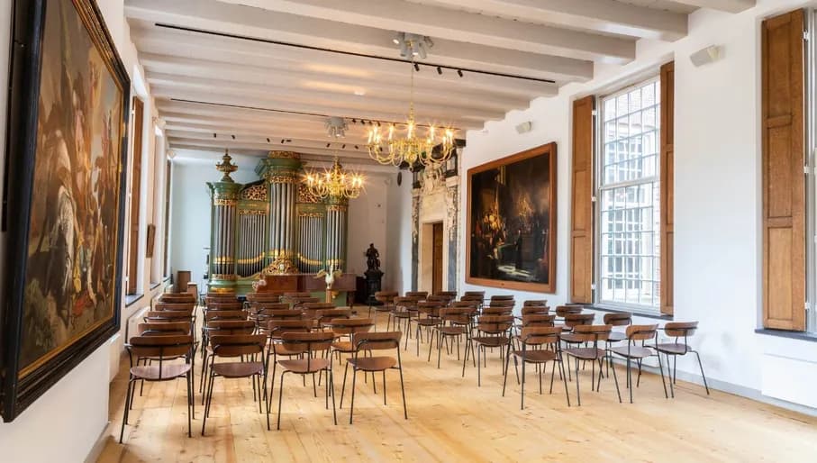 Luther Museum Amsterdam church interiors with organ