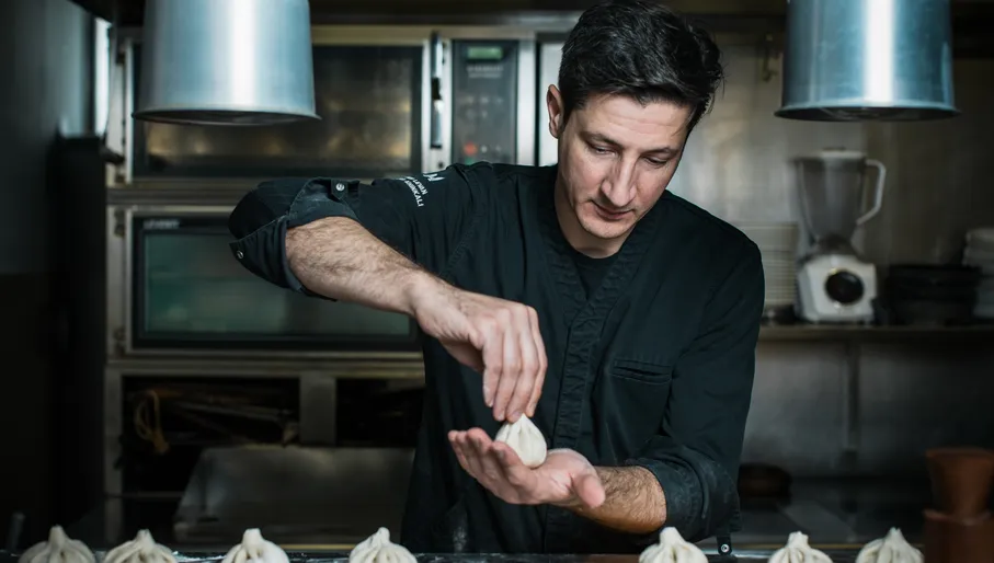 Batoni khinkali dumplings by Levan Tskhadadze