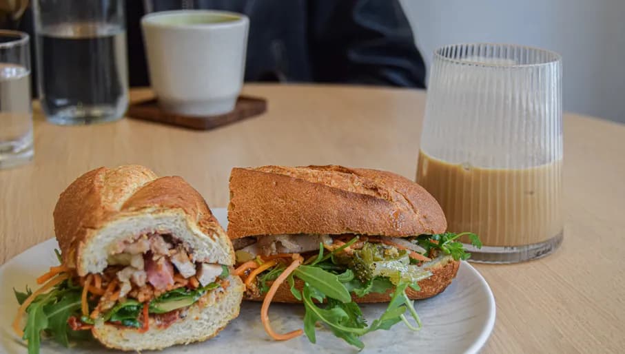 Sandwich at vietnames restaurant