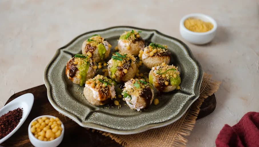 Dish at 29 Spices Indian streetfood restaurant in the Jordaan.