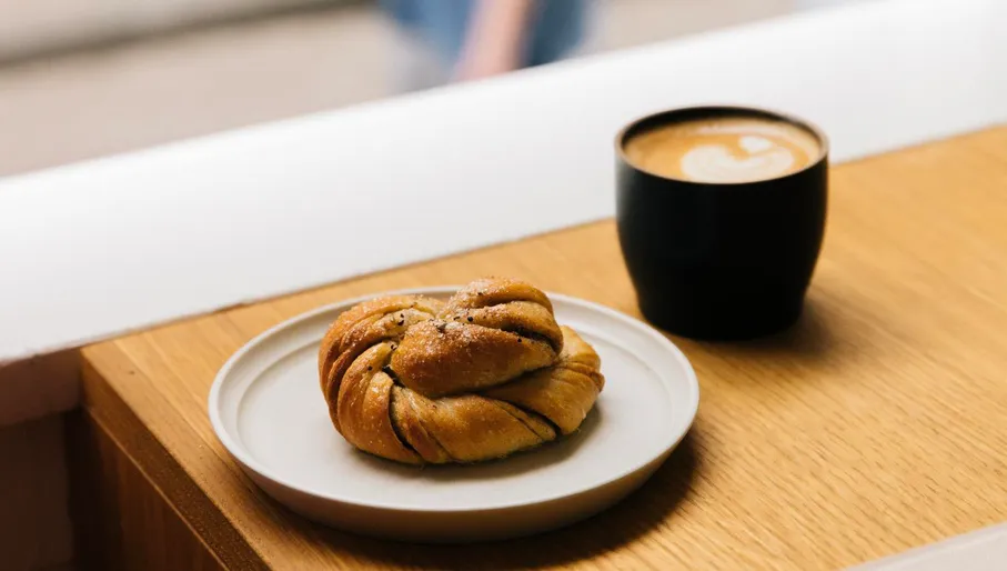 Pastry and coffee at SAINT-JEAN