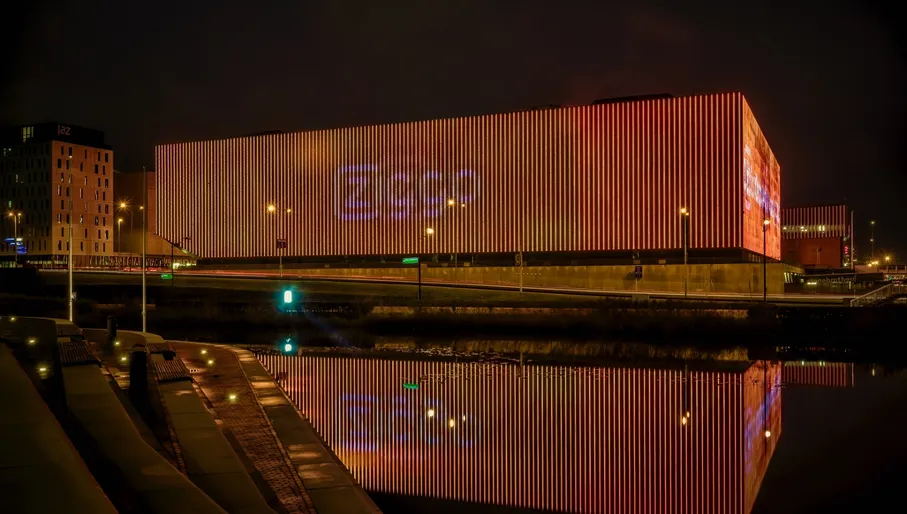 Ziggo Dome exterior at night