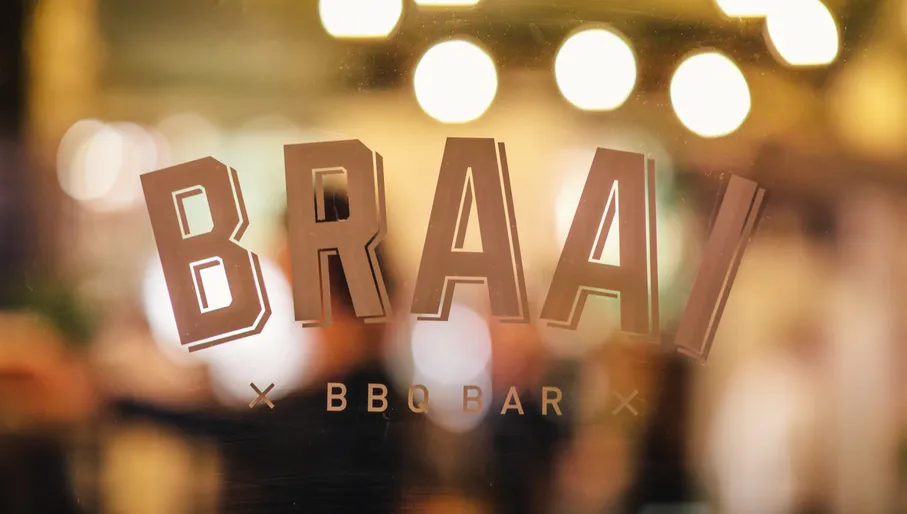 Braai logo on the window