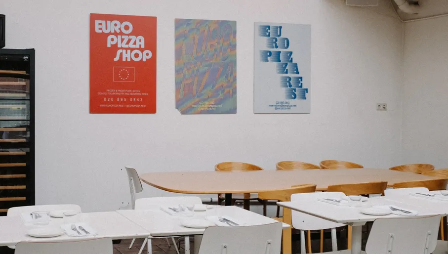 Euro Pizza Restaurant table setting