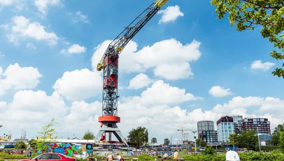 Crane Hotel Faralda at NDSM Wharf.