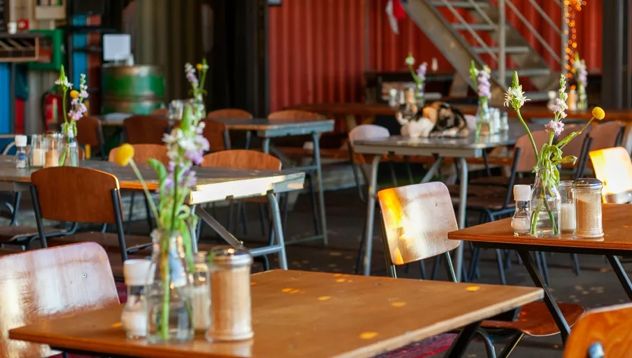 Pllek café-restaurant interior