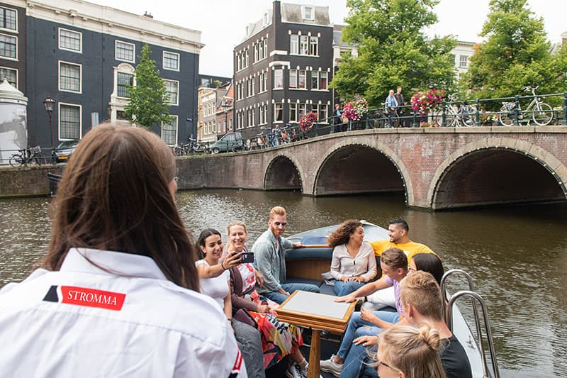 Small boat tour through the Amsterdam Canals