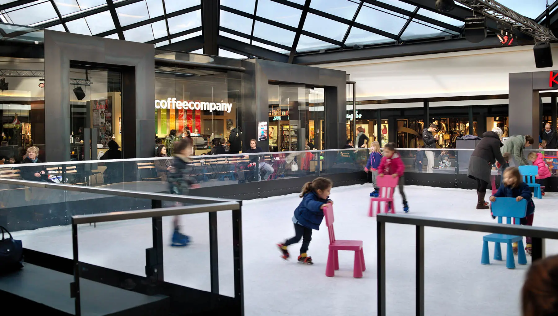 Schaatsbaan voor de kids
