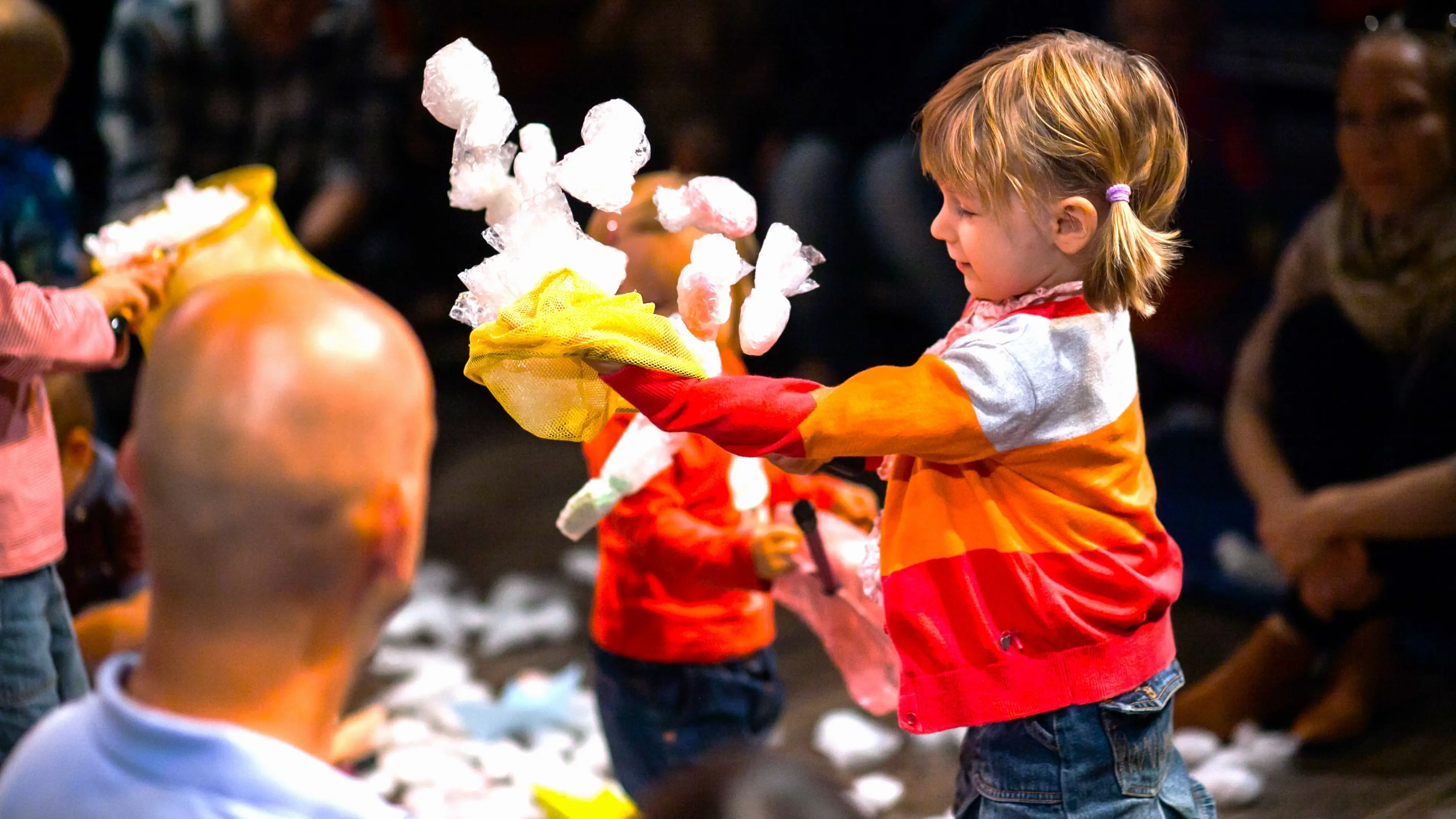 Na afloop kunnen alle kinderen samen spelen met alle gevangen vissen