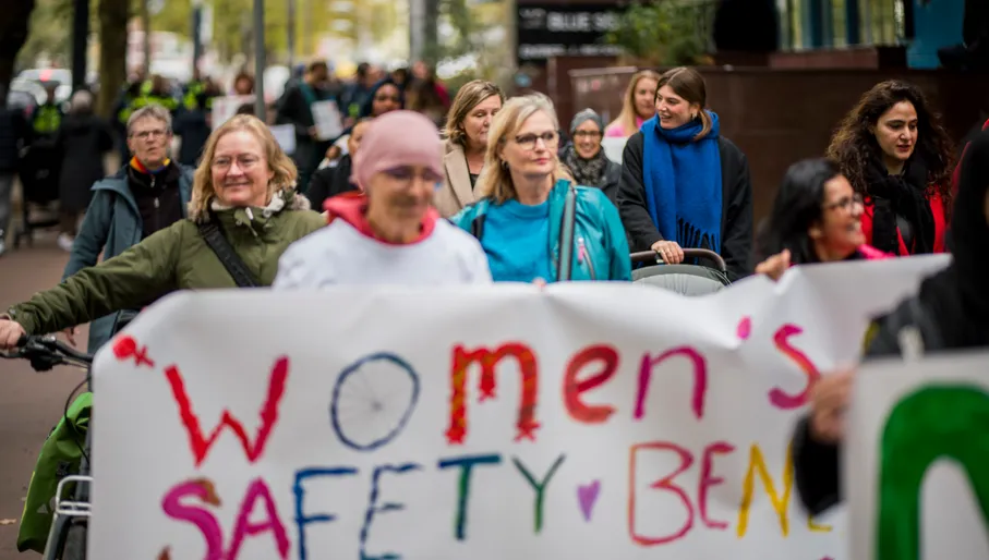 A group at the women's march