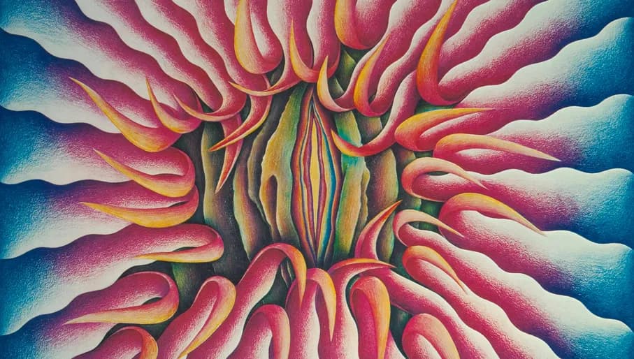 Judy Chicago, Peeling Back, 1974.
Collectie Joods Museum