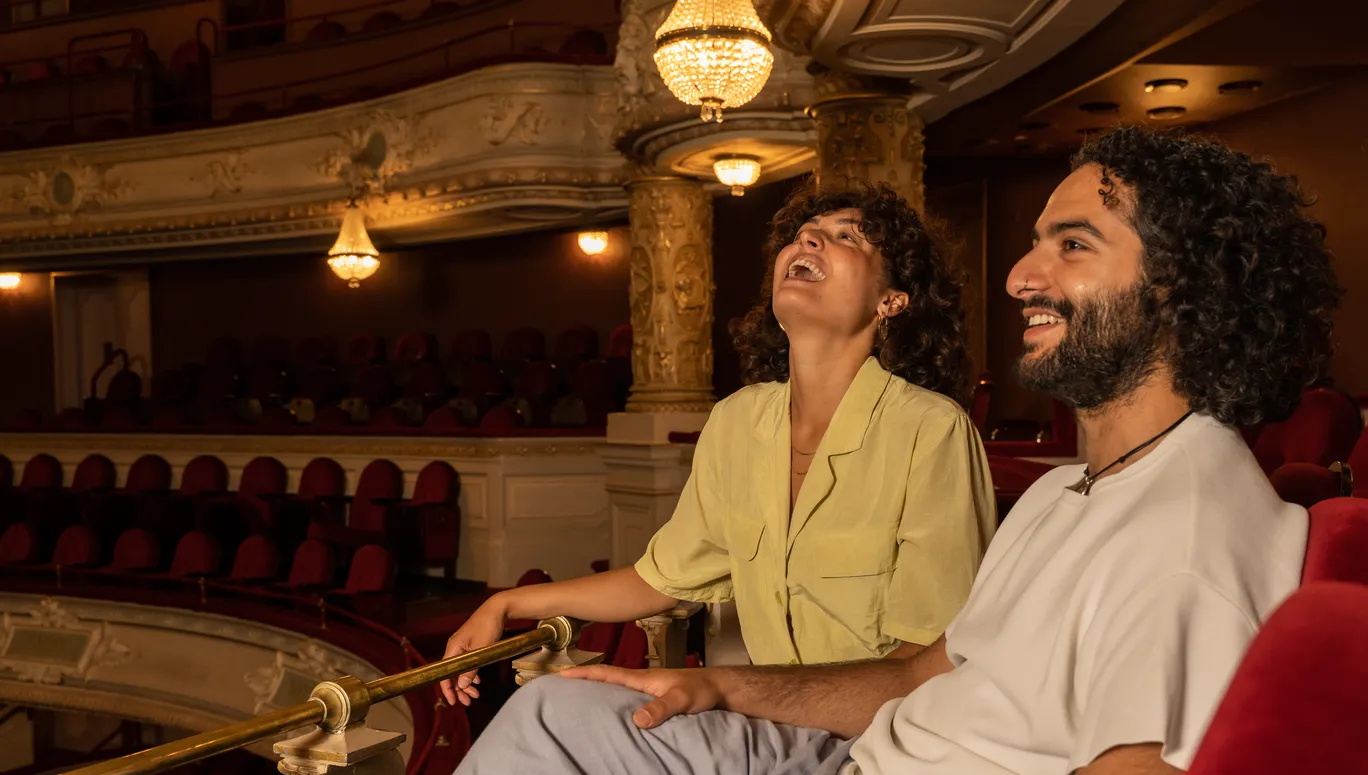 A couple in Internationaal Theater Amsterdam (ITA).