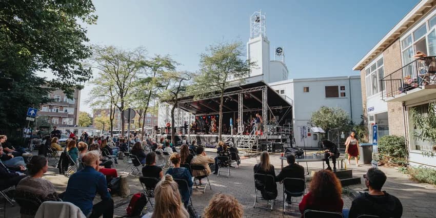 Podium Mozaiek open-air concert outside terrace