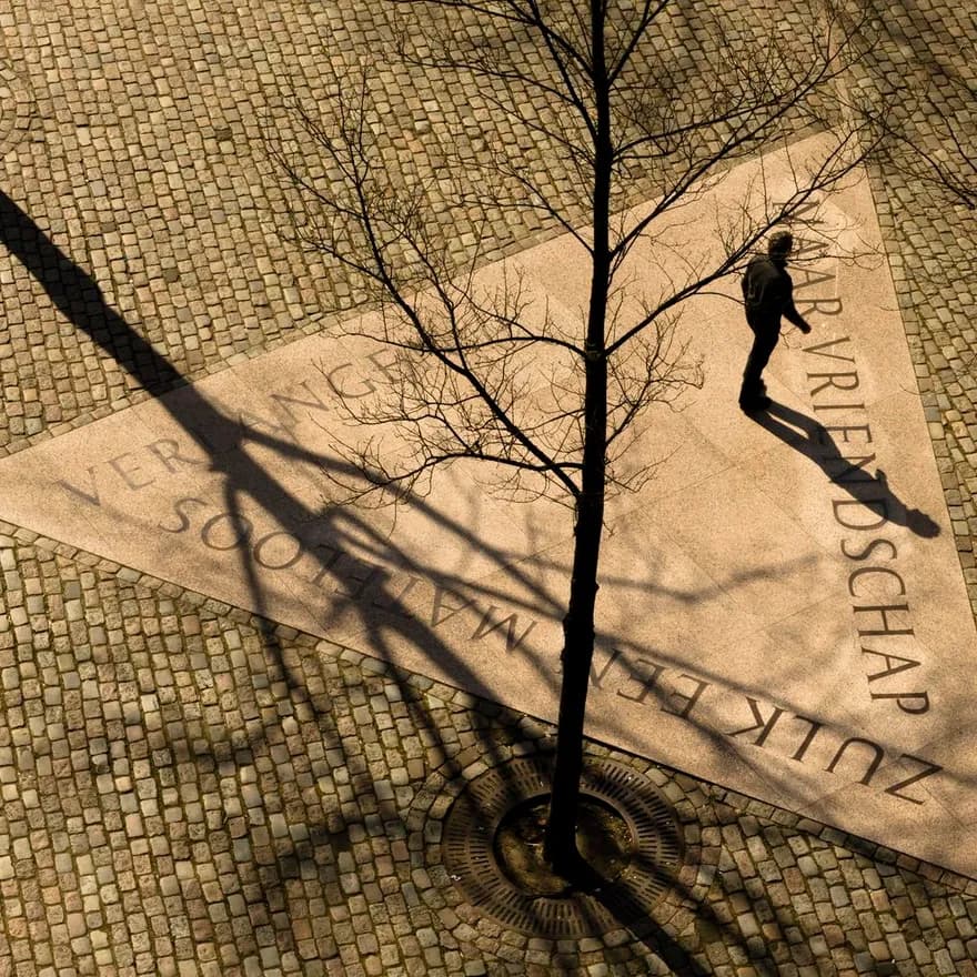 Aerial view of the Homomonument (Gay monument).